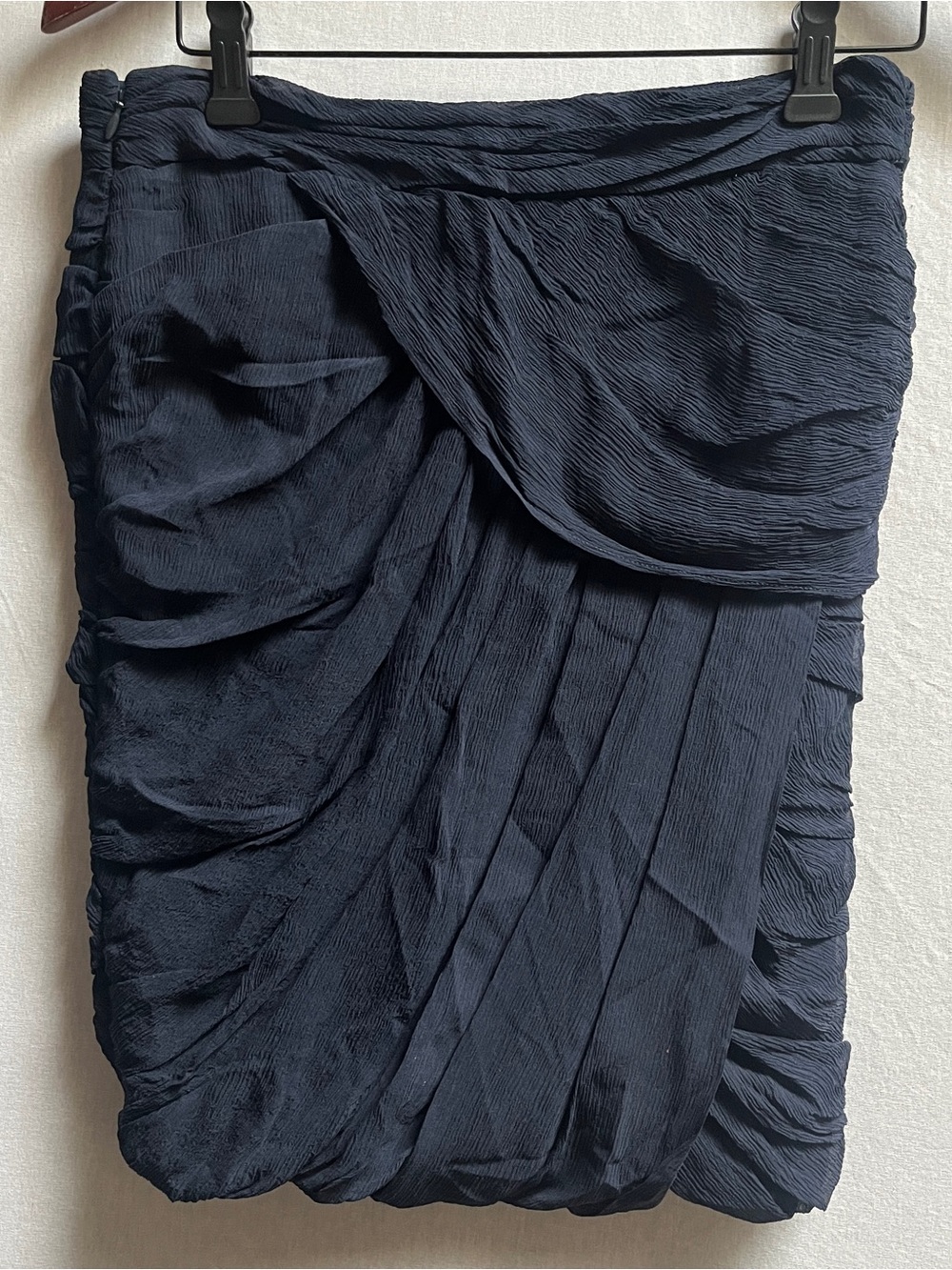 NWT Club Monaco Midnight Blue Silk Mini Skirt Sz 6